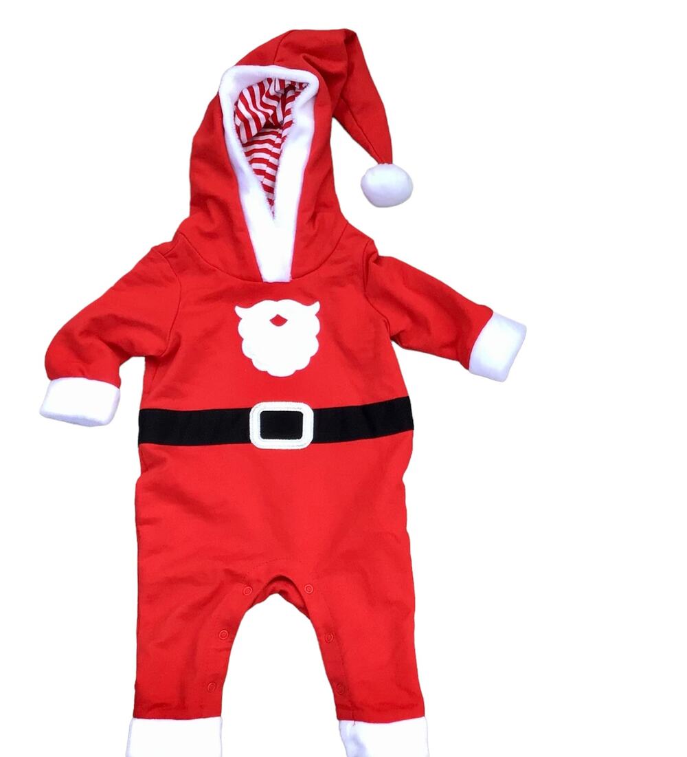 Boy's Santa Onesie Cat & Jack Sz 0-3M